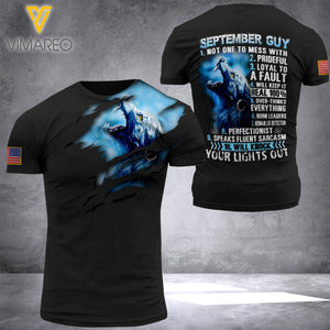 September guy 3D PRINTED SHIRT