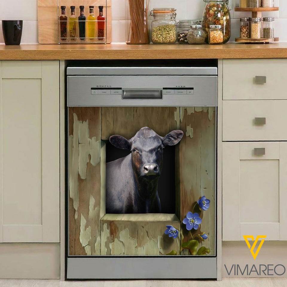 Angus Cattle Kitchen Dishwasher Cover