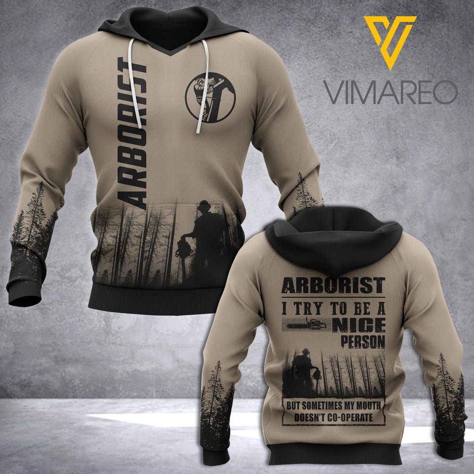 Arborist 3D printed hoodie KSU