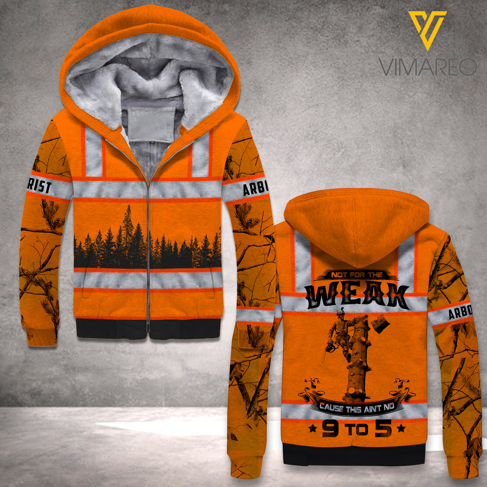 PERSONALIZED ARBORIST FLEECE HOODIE 3D PRINTED LC