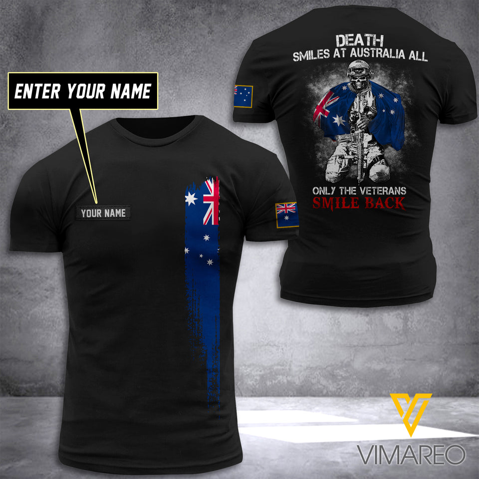 Personalized Australian Veteran Tshirt KXBEH