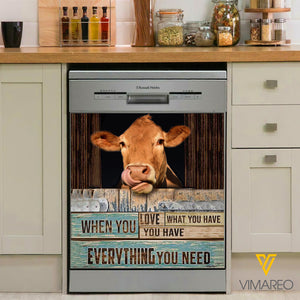 Cattle Kitchen Dishwasher Cover 2