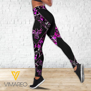Hunting Girl Criss-Cross Open Back Camisole Tank Top Legging MCEFYE3