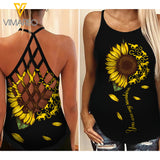 Horse Criss-Cross Open Back Camisole Tank Top XMDEY