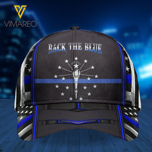 indiana blue line Peaked cap 3D MTP cow