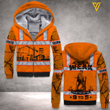 PERSONALIZED IRONWORKER FLEECE HOODIE 3D PRINTED LC