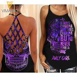 July Girl Criss-Cross Open Back Camisole Tank Top XNVBHE