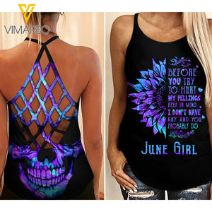June Girl Criss-Cross Open Back Camisole Tank Top GHMFL