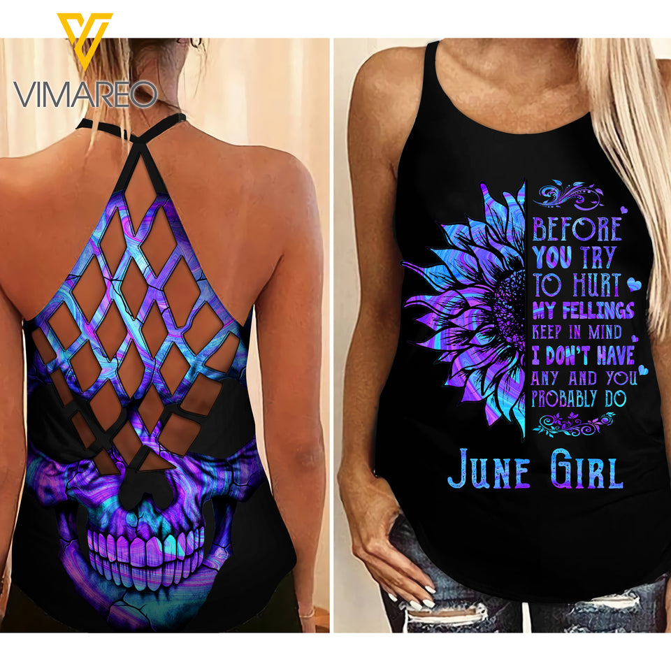 June Girl Criss-Cross Open Back Camisole Tank Top GHMFL
