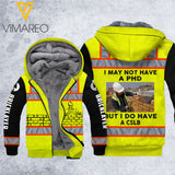 MH BRICKLAYER SAFETY FLEECE HOODIE 3D PRINTED FEB-HQ05