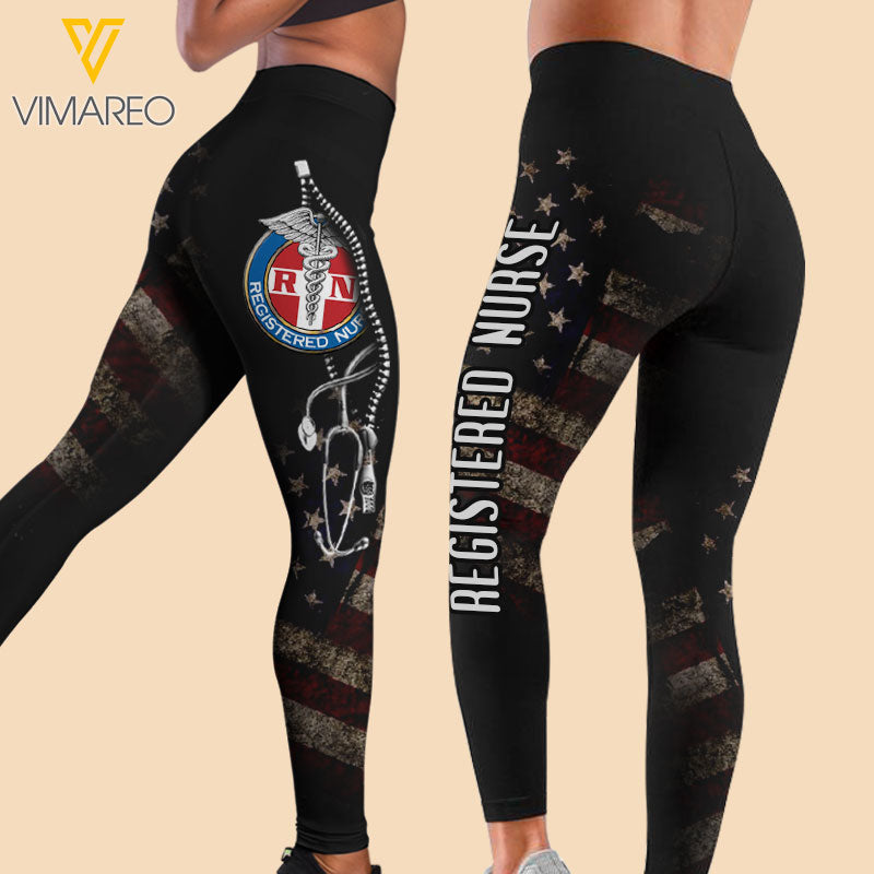 NURSE COSMIC TWIST BACK TANK/LEGGING