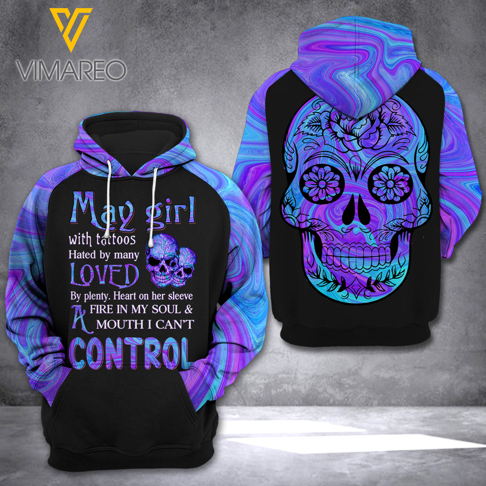 May Girl 3D printed hoodie MSDHU