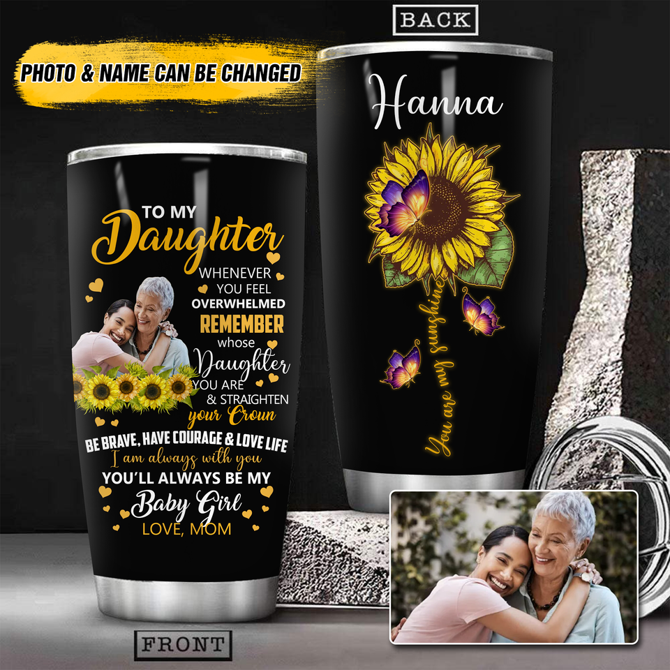 Personalized Image Mom & Daughter Tumbler Printed QTHY1910