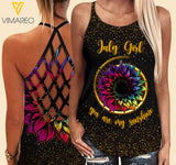 JULY Girl Criss-Cross Open Back Camisole Tank Top 1203NGB