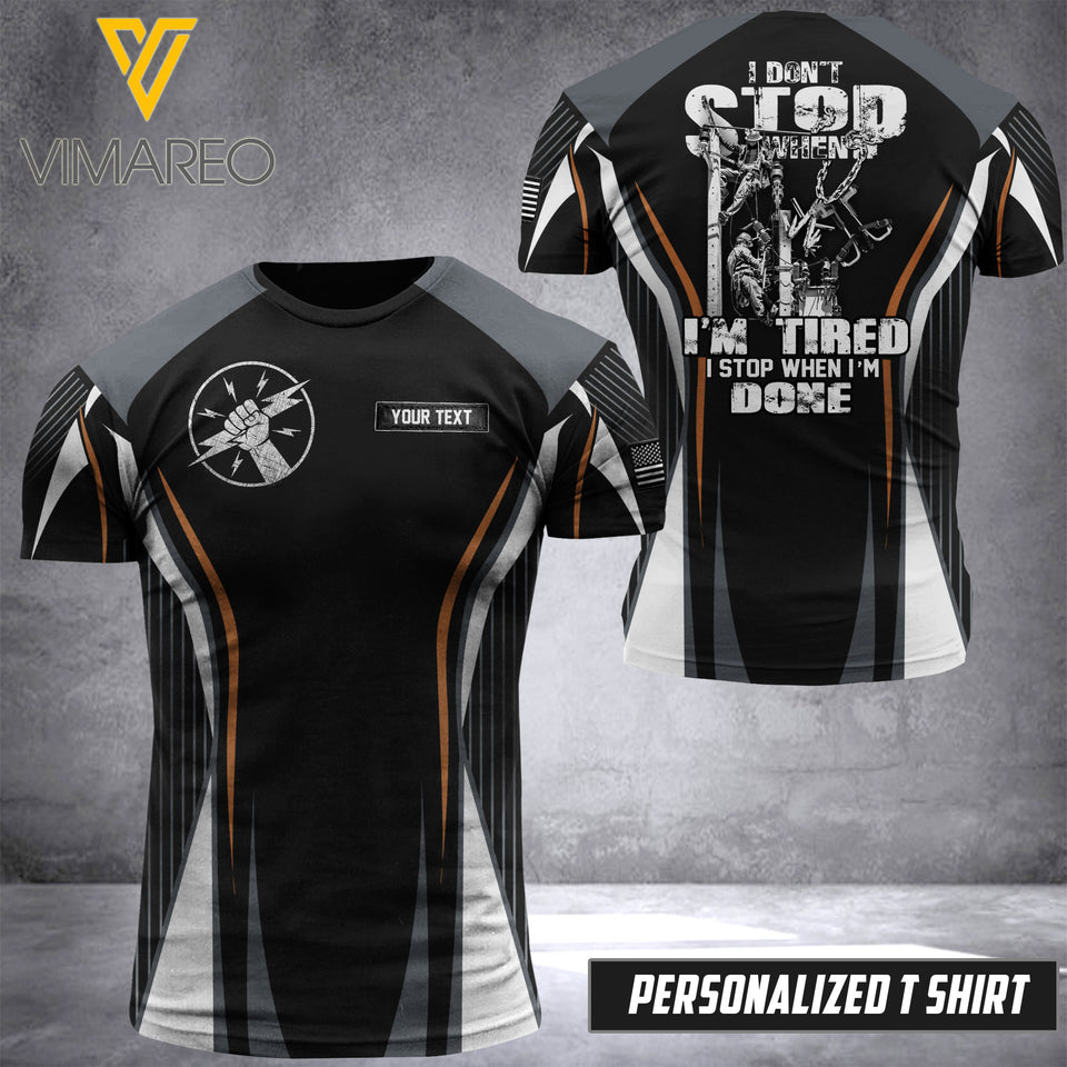 MTP lineman CUSTOMIZE T SHIRT 3D PRINTED new