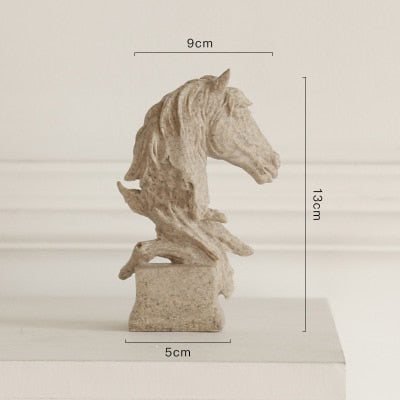 Sculpture Horse Head Abstract Ornaments Decoration For Home