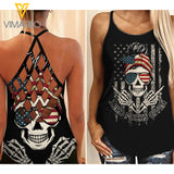 Zero Given Criss-Cross Open Back Camisole Tank Top ZFGWA1