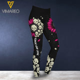 Skull Girl Criss-Cross Open Back Camisole Tank Top Legging THSEU3