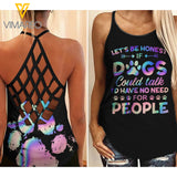 Talk Stories Criss-Cross Open Back Camisole Tank Top TKERH