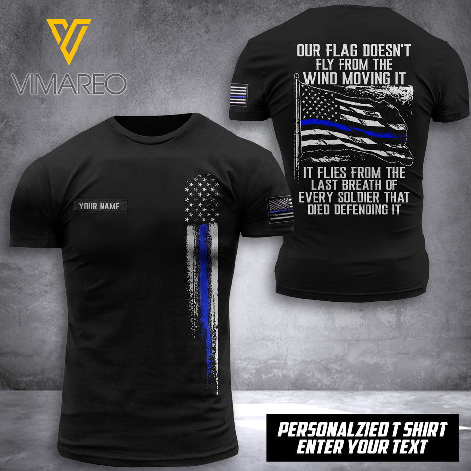 Personalized US Police 3D printed hoodie SST